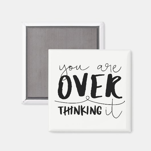 Sie überdenken es magnet (Vorderseite/Rückseite)