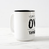 Sie überdenken es zweifarbige tasse (Vorderseite Links)