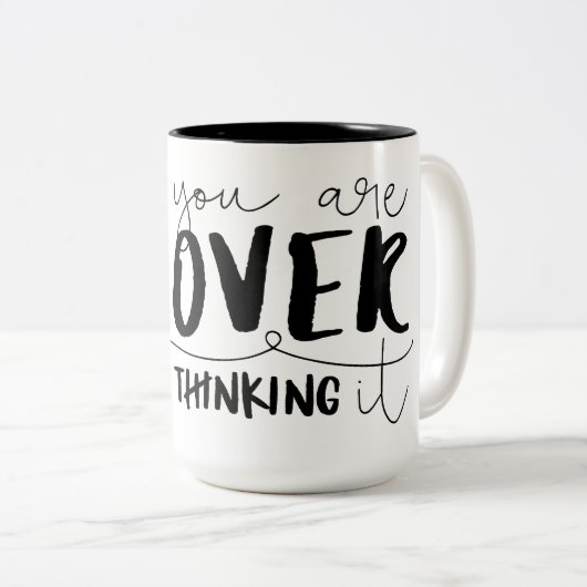 Sie überdenken es zweifarbige tasse (VorderseiteRechts)
