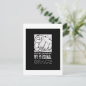 Sie überfallen meinen persönlichen Raum lustige Te Postkarte (Stehend Vorderseite)