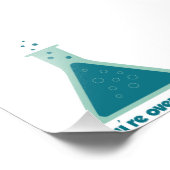 Sie überreagieren den Beaker der Chemie Science Fotodruck (Ecke)