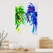 Sie und ich 24x36 poster (Küche)