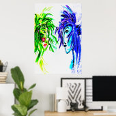 Sie und ich 24x36 poster (Heimbüro)
