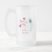 Sie und ich - die perfekte Mischung | Romantik Mattglas Bierglas (Links)