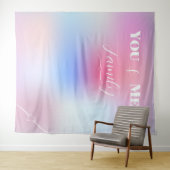 Sie und ich Familie Moderne Farben Wandteppich (Beispiel (Horizontal))