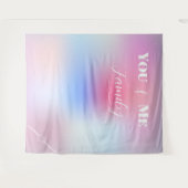 Sie und ich Familie Moderne Farben Wandteppich (Vorderseite (Horizontal))