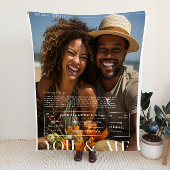 Sie und ich | Foto für Personalisierte Paare Fleecedecke
