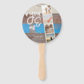 Sie und ich. FotoCollage der Erinnerungen. Holzpla Fächer (Vorderseite)