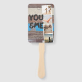 Sie und ich. FotoCollage der Erinnerungen. Holzpla Fächer (Vorderseite)