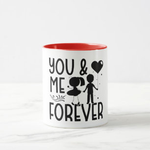Sie und ich für immer Valentinstag Tasse