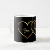 Sie und ich Gold hören Romance Kaffeetasse (Vorderseite Links)