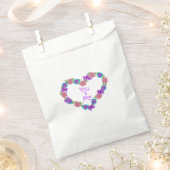 Sie und ich Herz Blumenreath Valentinstag Geschenktütchen (Ausgeschnitten)