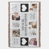 Sie und ich immer und für immer Foto Collage Decke (Vorderseite Vertikal)