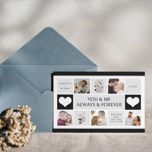 Sie und ich immer und für immer Foto Collage Feiertagskarte