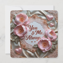 Sie und ich, immer Valentinerkarten Feiertagskarte