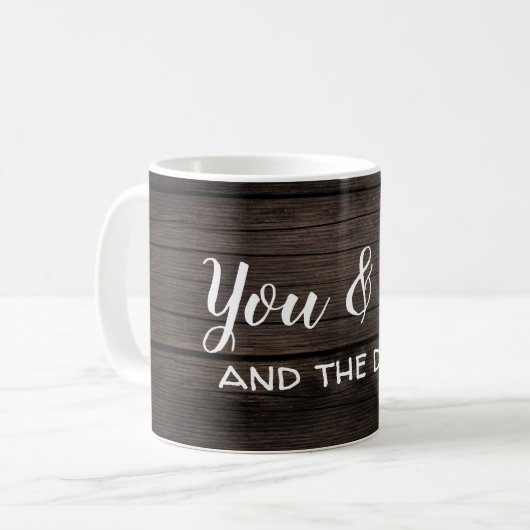 "Sie und ich" mit/Personalisierung Kaffeetasse (Vorderseite Links)