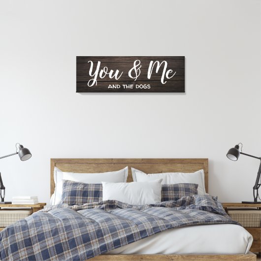 "Sie und ich" mit/Personalisierung Leinwanddruck (Insitu (Schlafzimmer))