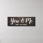 "Sie und ich" mit/Personalisierung Leinwanddruck (Vorderseite)