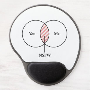 Sie und ich NSFW Venn Diagramm Gel Mousepad