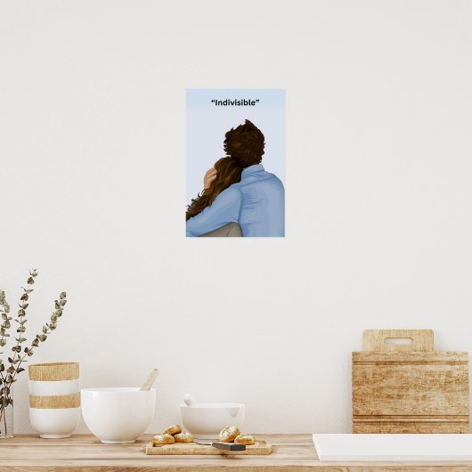 Sie und ich Paarposter Poster (Küche)