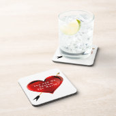 Sie und ich Plastik-Untersetzer Getränkeuntersetzer (Rechte Seite)