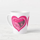 Sie und ich (Schweine mit Niedlichem Cartoon) Milchtasse (Linke Ecke)