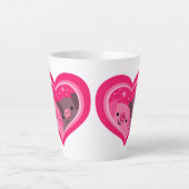 Sie und ich (Schweine mit Niedlichem Cartoon) Milchtasse (Vorderseite)