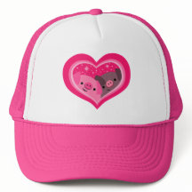 Sie und ich (Schweine mit Niedlichem Cartoon)