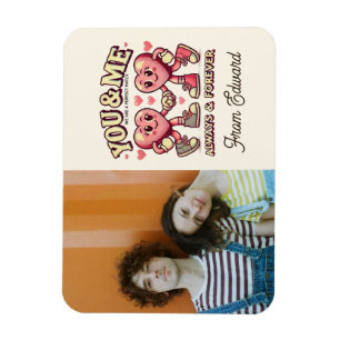 Sie und ich sind perfekte Match-Valentinin-Foto Magnet