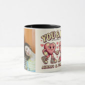 Sie und ich sind perfekte Match-Valentinin-Foto Tasse (Zentrum)