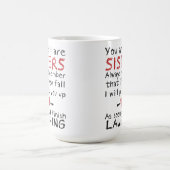 Sie und ich sind Schwester-Kaffee-Tasse Kaffeetasse (Mittel)