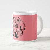 Sie und ich und Katzen Jumbo-Tasse (Vorderseite Rechts)