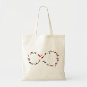 Sie und ich Unendlichkeits-Budget-Tasche Tragetasche