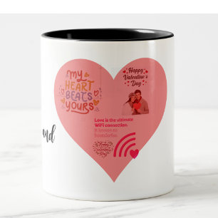 Sie und ich Valentinstag Zweifarbige Tasse