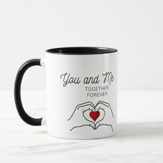 Sie und ich zusammen für immer Tasse (Links)