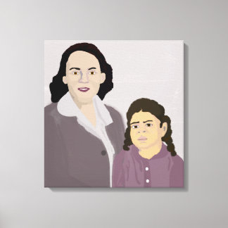 Sie und ihre Mutter Leinwanddruck