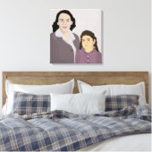 Sie und ihre Mutter Leinwanddruck (Insitu (Schlafzimmer))