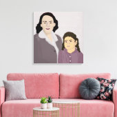 Sie und ihre Mutter Leinwanddruck (Insitu (Wohnzimmer))