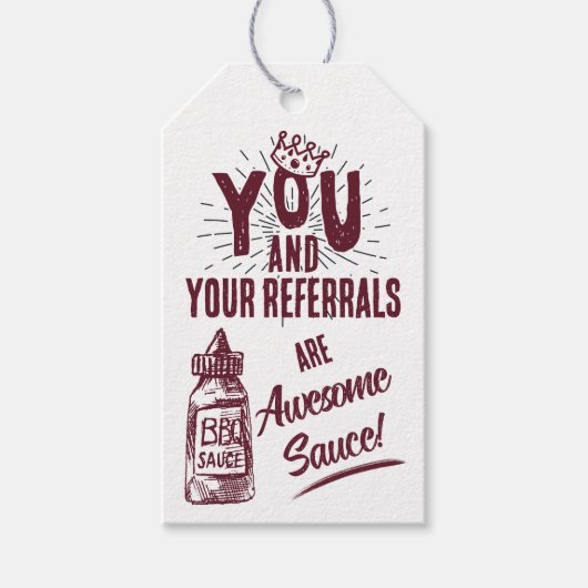 Sie und Ihre Referenzen sind Phantastisches Sauce- Geschenkanhänger (Vorderseite)