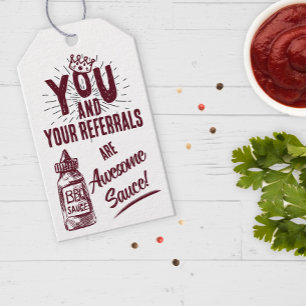 Sie und Ihre Referenzen sind Phantastisches Sauce- Geschenkanhänger