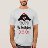 ↷ Sie Vater sind mein Held XOXO Basic T-Shirt (Vorderseite)