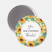 Sie verändern ein Hübsches Sonnenblumenmuster Magnet (Vorderseite/Rückseite)