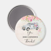 Sie verändern einen Vintagen rustikalen Lieferwage Magnet (Vorderseite/Rückseite)