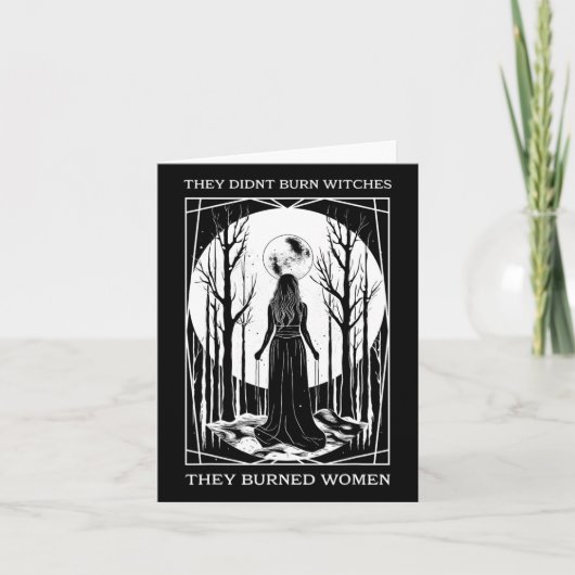 Sie verbrannten keine Hexen, sie verbrannten Fraue Karte (Vorderseite)