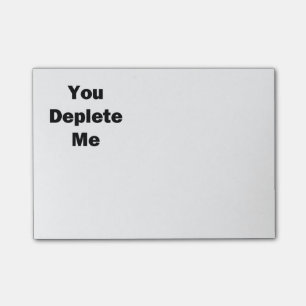 Sie verbrauchen mich post-it klebezettel