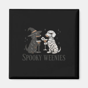 Sie verbrennen alle Hexen Halloween-Skelett Magnet