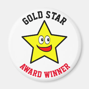 Sie verdienen einen Gold Star Preisträger Magnet