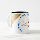 Sie verdienen heute einen dicken Keks! Zweifarbige Tasse (Vorderseite Links)