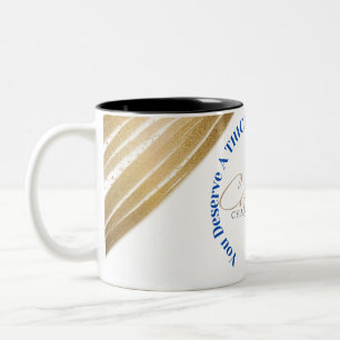 Sie verdienen heute einen dicken Keks! Zweifarbige Tasse