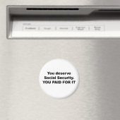 Sie verdienen soziale Sicherheit Magnet (In Situ (Geschirrspüler))